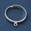 Adjustable Brass Finger Ring Trays for Hanging Pendant KK-K414-03A-S-2