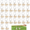 30Pcs Wood Locking Stitch Markers HJEW-BC00115-1