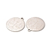 Non-Tarnish 304 Stainless Steel Pendants STAS-A074-03I-P-3