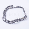 Natural Map Stone/Picasso Stone/Picasso Jasper Bead Strands G-G735-27F-4mm-2