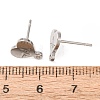 304 Stainless Steel Stud Earring Findings SA-CBA4E98-01G-P-3