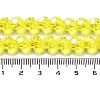 Electroplate Transparent Glass Beads Strands EGLA-A035-T8mm-A03-4