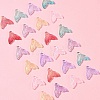 24Pcs 6 Colors Transparent Spray Painted Glass Pendants GLAA-FS0001-90-7