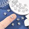 SHEGRACE Brass Pave Cubic Zirconia Rectangle Connector Charms XGRQ2O062-438A-P-5