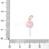 Spray Painted Brass Pendants KK-CBAEB58-15B-3