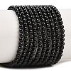 Natural Black Spinel Round Bead Strands G-A130-2mm-32A-2