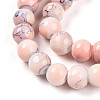 Baking Painted Glass Beads Strands DGLA-N003-6mm-C02-4