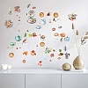8 Sheets 8 Styles Coffee Theme PVC Waterproof Wall Stickers DIY-WH0345-067-6