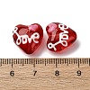 Glass Enamel Beads GLAA-Q125-01B-5