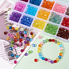 450Pcs 15 Colors Transparent Acrylic Beads TACR-CJ0001-31-4