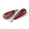 Natural Red Jasper Pendants G-N360-08P-03-2