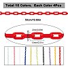 40 Strands 10 Colors Opaque Acrylic Cable Chains SACR-SC0001-15-2