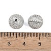 925 Sterling Silver Micro Pave Clear Cubic Zirconia Screw Clasps STER-P060-37P-3