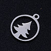 Non-Tarnish 304 Stainless Steel Hollow Pendants LS-STAS-Q201-JN301-1-2