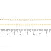 Brass Cable Chain Necklaces for Women Men KK-B129-30G-5