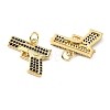 Brass Micro Pave Cubic Zirconia Pendants KK-H279-04G-01-2