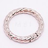 Zinc Alloy Spring Gate Rings PALLOY-WH0081-51B-04-1