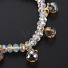 Faceted Glass Beads Stretch Bracelets BJEW-Q997-004-RS-4