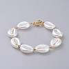 Acrylic Imitated Pearl Bracelets BJEW-JB04580-1