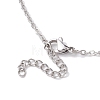 3Pcs 3 Styles 304 Stainless Steel Cable Chain Necklace Makings NJEW-JN04934-02-4