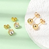 304 Stainless Steel Stud Earrings SA-CBAF6AD-29G-4