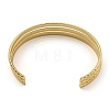Vacuum Plating 202 Stainless Steel Multi-strand Open Cuff Bangles for Women BJEW-M317-07D-G-3