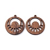 Walnut Wood Laser Cut Pendants X-WOOD-Q051-05J-1