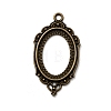 Vintage Tibetan Style Alloy Pendant Cabochon Bezel Open Back Settings TIBEP-M018-40AB-NF-1