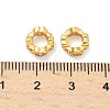 Brass Micro Pave Cubic Zirconia Rondelle European Beads KK-H532-33G-2