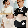 2Pcs 2 Colors Alloy Brooches JEWB-CP0001-58-5