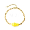 Handmade Porcelain Beads Link Bracelets BJEW-JB13676-4