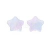 Two Tone Transparent Spray Painted Glass Beads GLAA-T022-25-C07-4