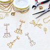 4Pcs 4 Styles Multi-Strand 304 Stainless Steel Lobster Claw Clasps FIND-AB00046-5