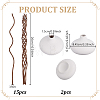 2Pcs Spherical Porcelain Vase for Desktop Decor AJEW-GA0010-92-2