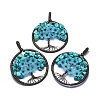 Natural Howlite Pendants G-E529-A06-2