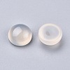 Natural White Agate Cabochons G-P393-R62-10MM-2
