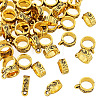 50Pcs Tibetan Style Alloy Tube Bails TIBE-TAD0001-01AG-2
