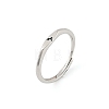 Rhodium Plated 925 Sterling Silver Adjustable Rings RJEW-S397-01P-05-4
