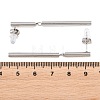 304 Stainless Steel Stud Dangle Earrings EJEW-E617-07P-3