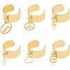 Unicraftale DIY Charm Cuff Ring Making Kit DIY-UN0003-67-1