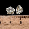 Electroplate Transparent Glass Beads GLAA-T025-81A-02-3