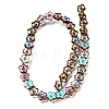 Electroplated Transparent Glass Beads Strands GL-CBA98F0-09E-3
