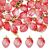 50Pcs Transparent Glass Pendants GLAA-DC0001-60-1