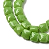 Opaque Glass Beads Strands GLAA-L050-C15-3