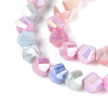 Anti-Tarnish Electroplate Glass Beads Strands GLAA-T025-4mm-14A-3