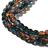 Crackle Glass Beads Strands X-CCG-C002-8mm-08-3