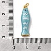 Brass Enamel Pendants LS-KK-H092-08G-04-3