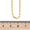 Brass Textured Oval Link Chain Necklaces NJEW-H053-01B-G01-5