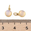 Opalite Half Round Charms with Jump Ring STAS-A097-05G-04-3