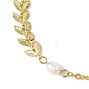 Natural Cultured Freshwater Pearl Beads Link Bracelets BJEW-JB12857-01-3